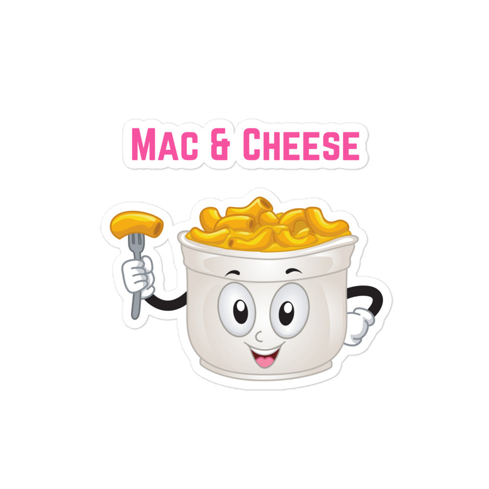 Mac and Cheese Bubble-free stickers