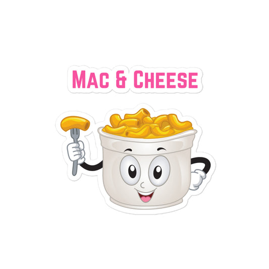 Mac and Cheese Bubble-free stickers
