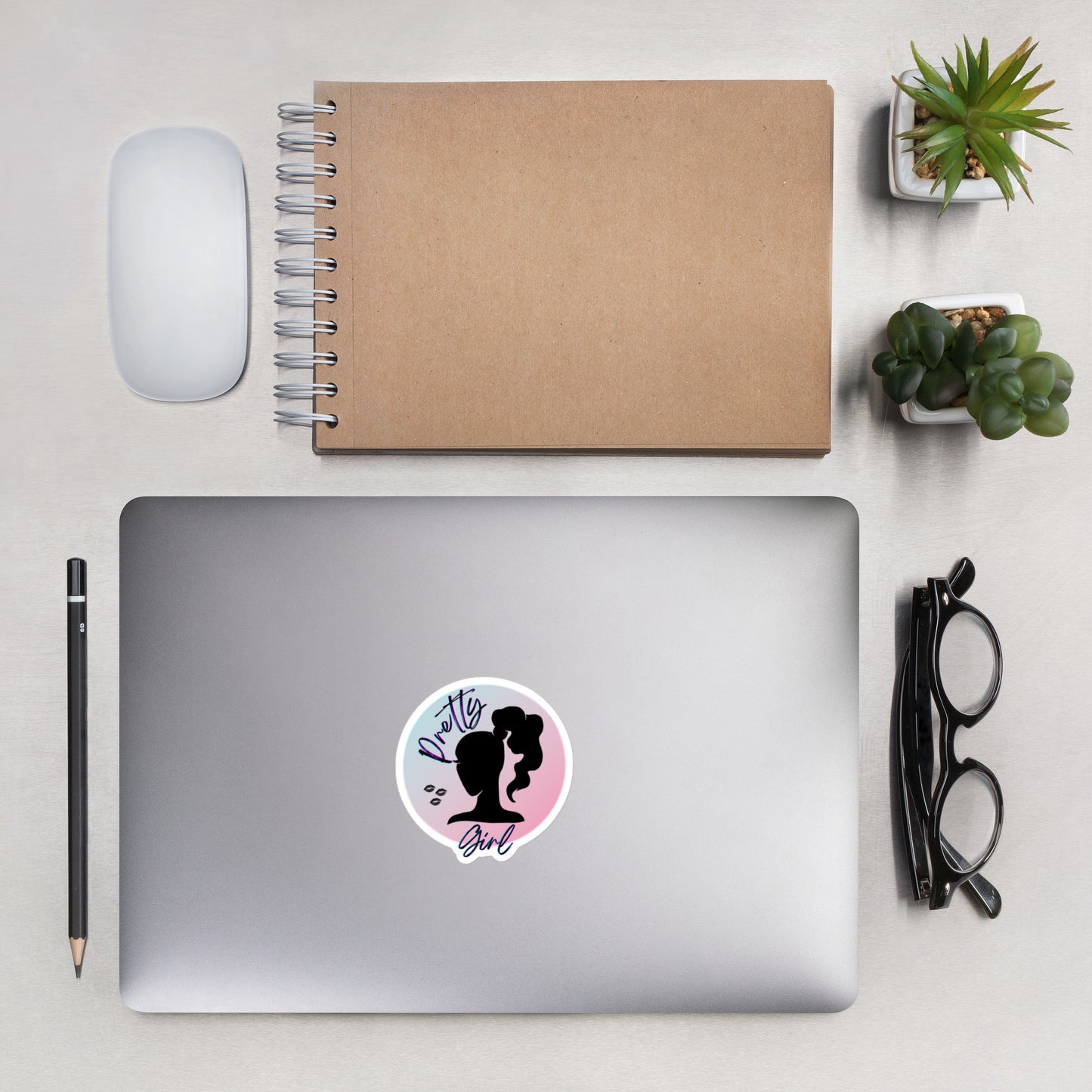 Pretty Girl Bubble-free stickers