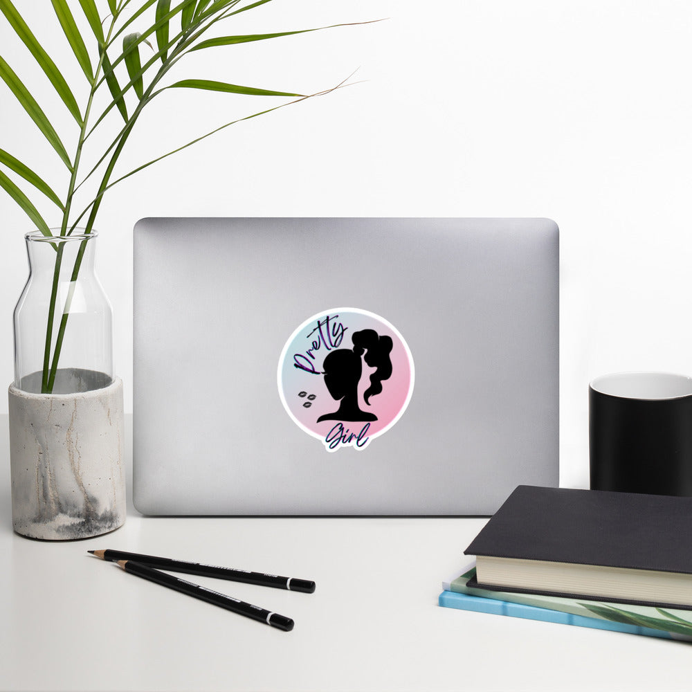 Pretty Girl Bubble-free stickers