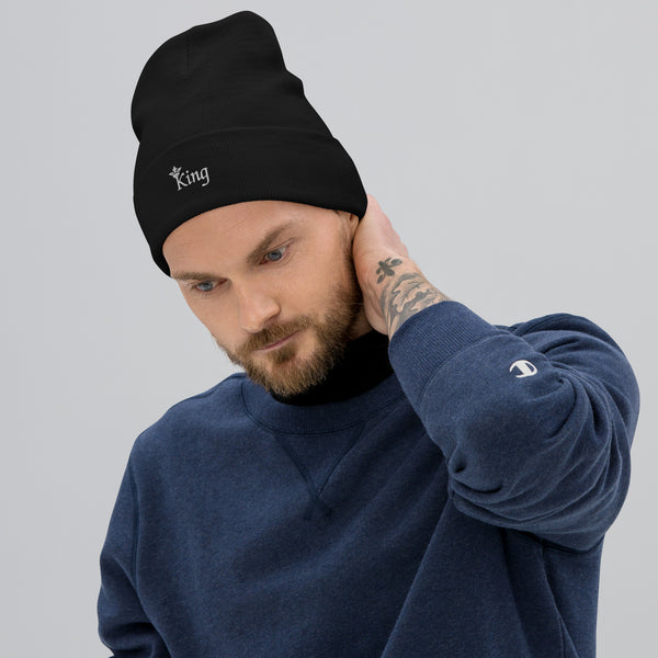 King Embroidered Beanie