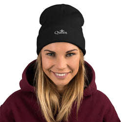 Queen Embroidered Beanie