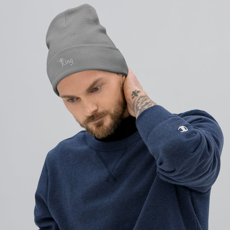 King Embroidered Beanie