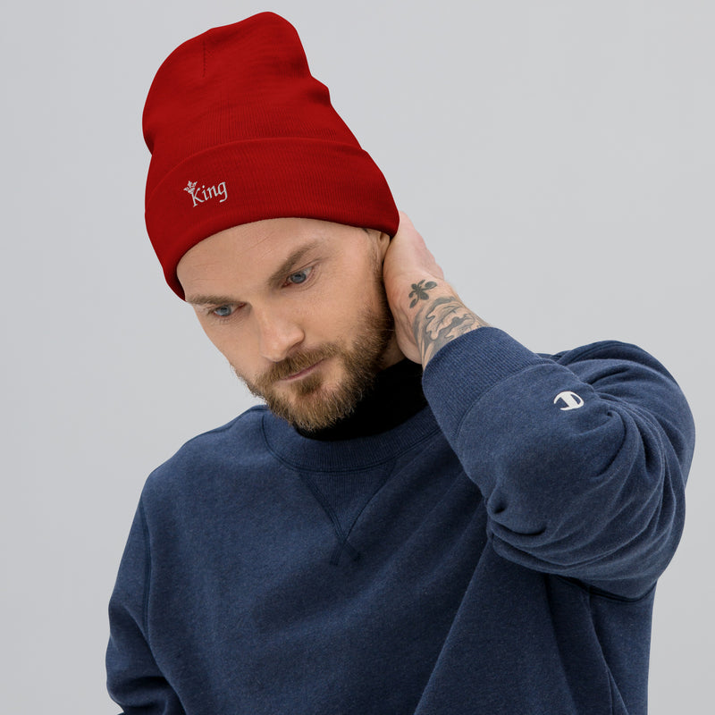 King Embroidered Beanie