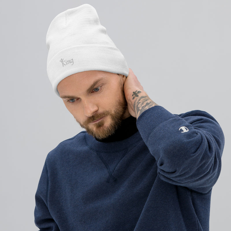 King Embroidered Beanie