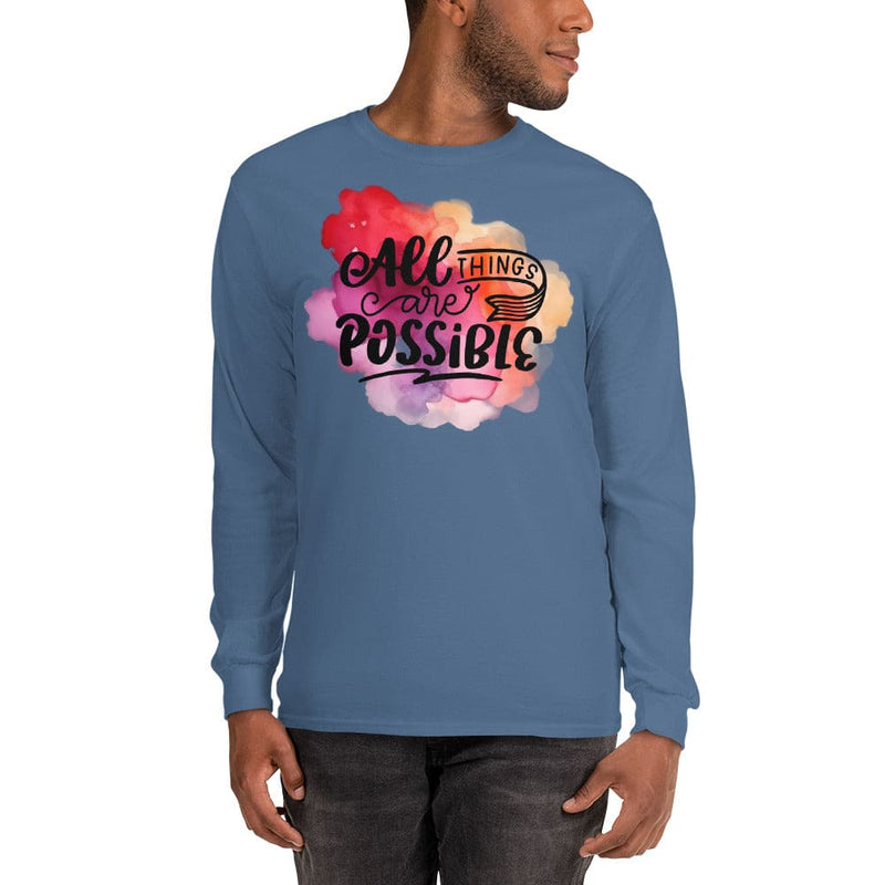 All Things Possible Men’s Long Sleeve Shirt