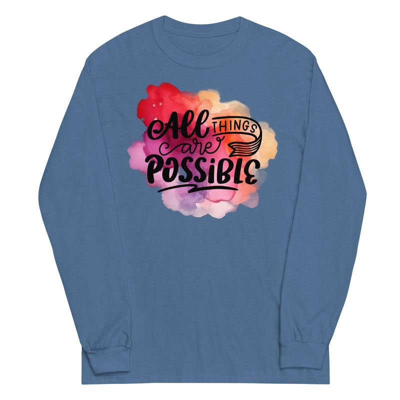 All Things Possible Men’s Long Sleeve Shirt