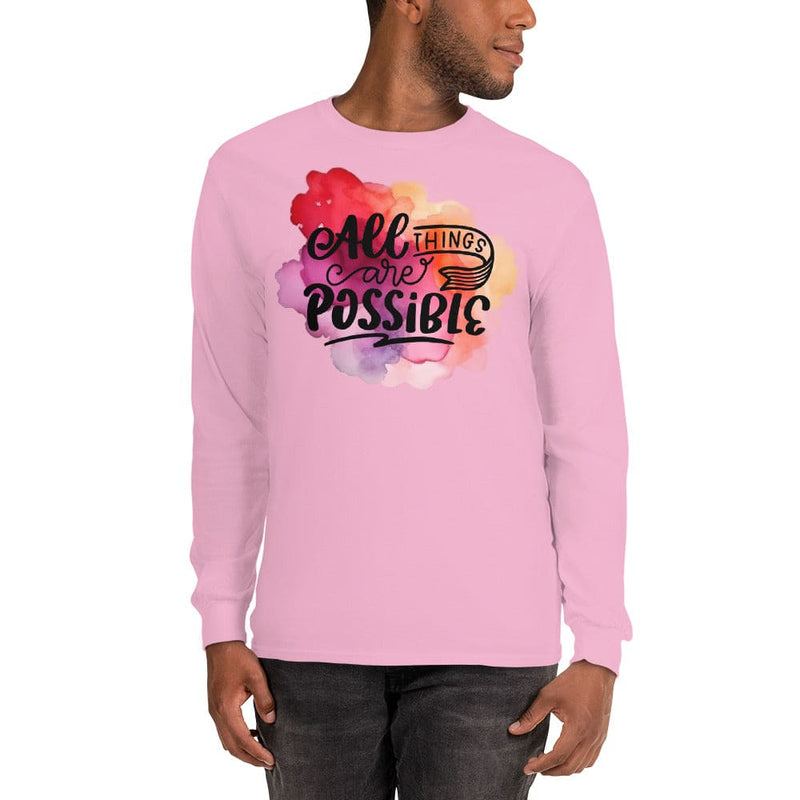 All Things Possible Men’s Long Sleeve Shirt