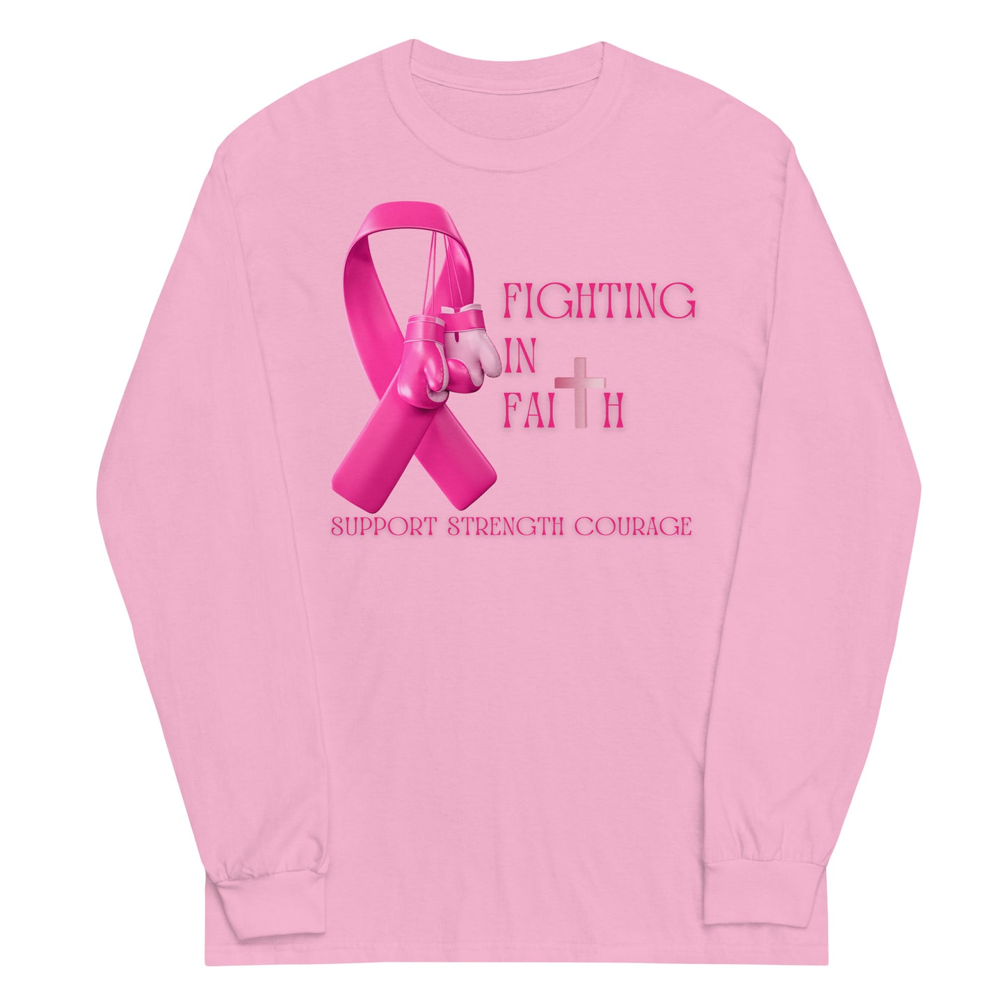 Fighting in Faith Men’s Long Sleeve Shirt