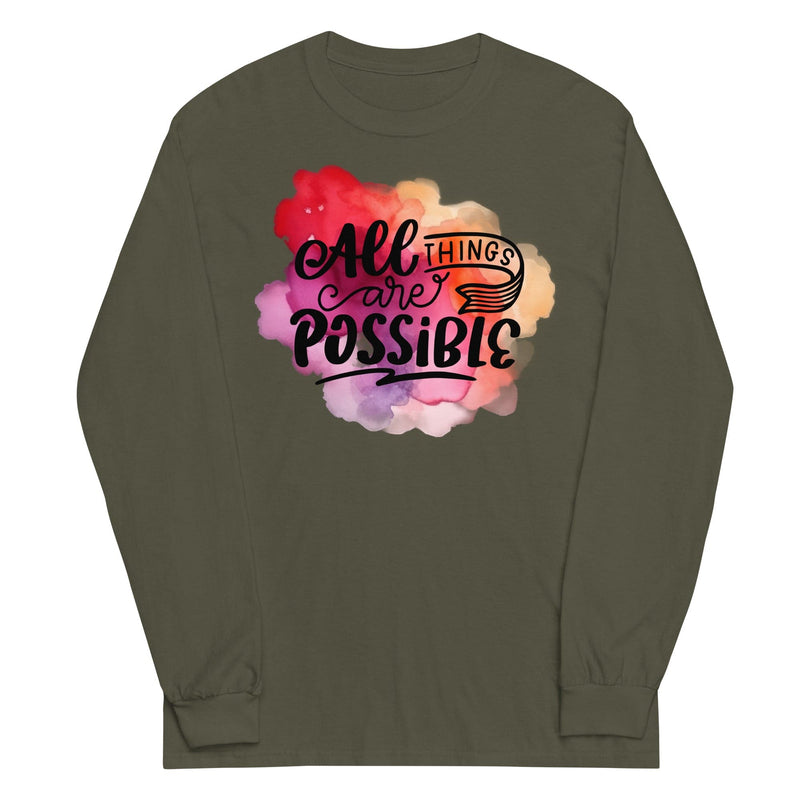 All Things Possible Men’s Long Sleeve Shirt