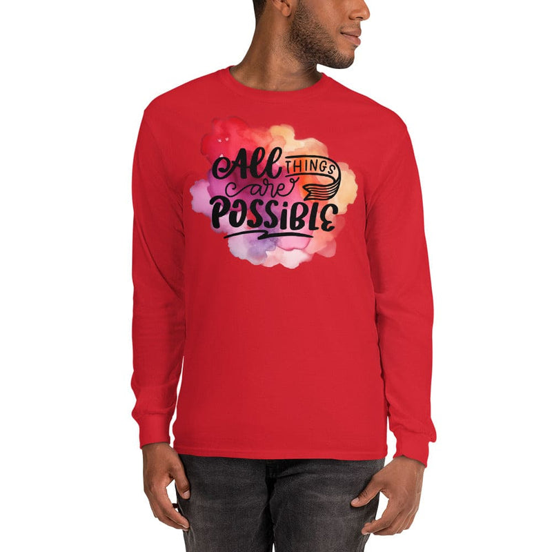 All Things Possible Men’s Long Sleeve Shirt