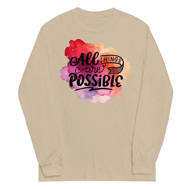 All Things Possible Men’s Long Sleeve Shirt