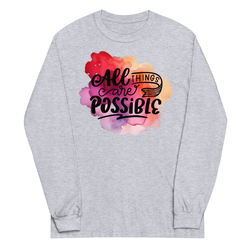 All Things Possible Men’s Long Sleeve Shirt