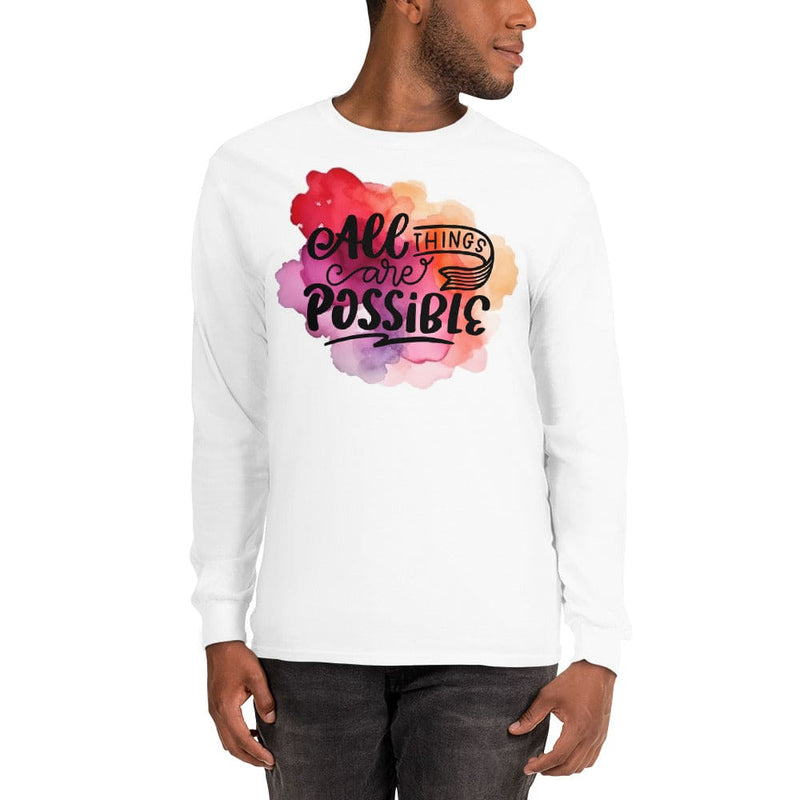 All Things Possible Men’s Long Sleeve Shirt