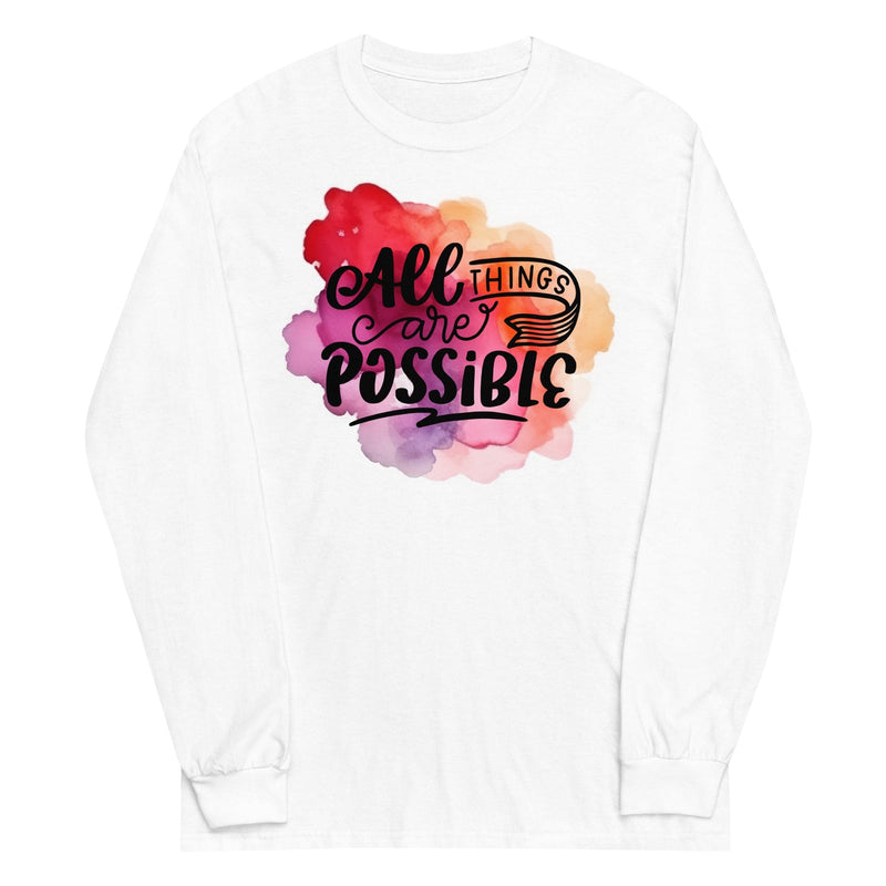 All Things Possible Men’s Long Sleeve Shirt