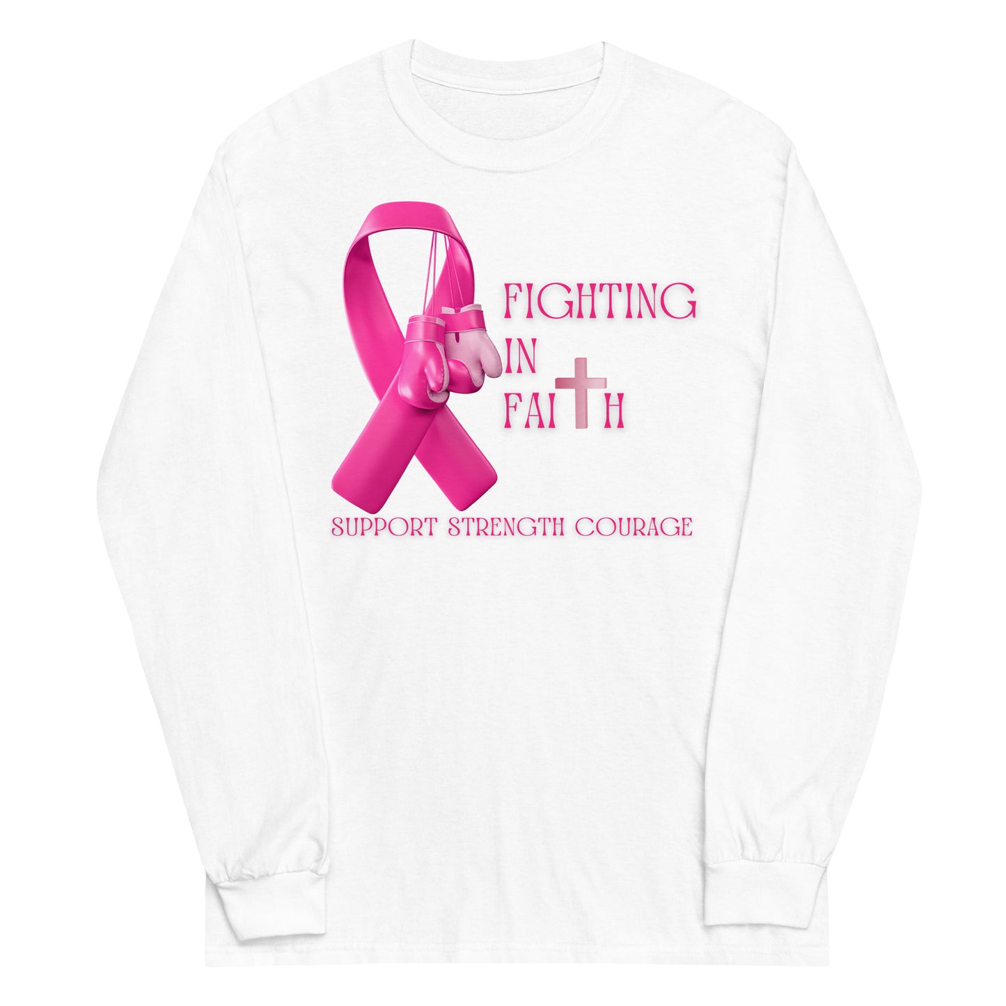 Fighting in Faith Men’s Long Sleeve Shirt