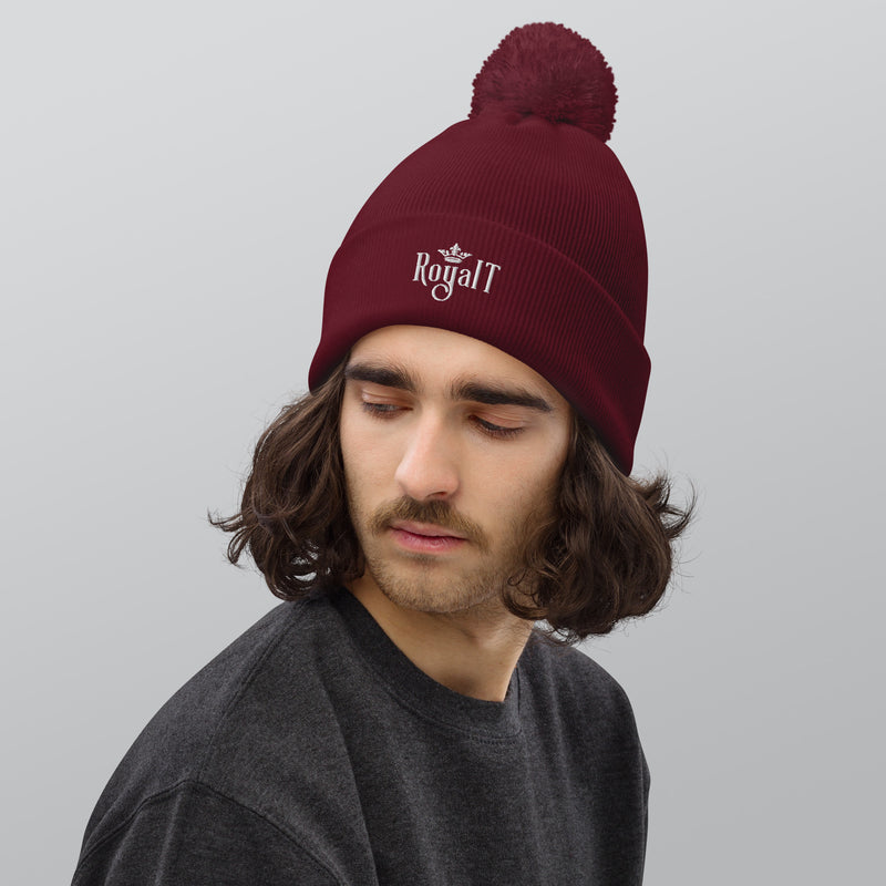 RoyalT Pom pom beanie