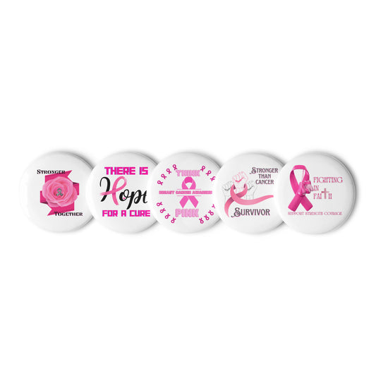 Cancer Set of pin buttons