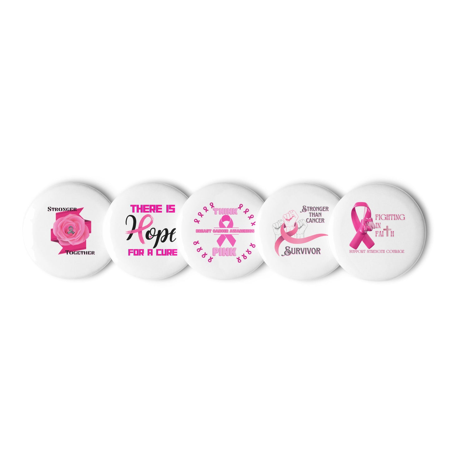 Cancer Set of pin buttons