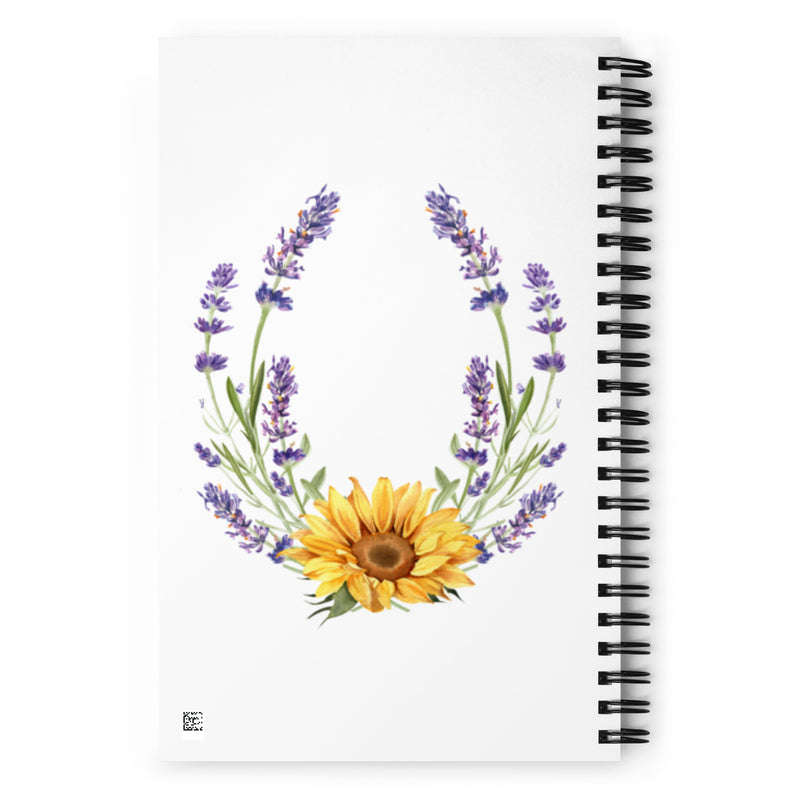 Sunflower Spiral notebook