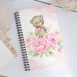 Teddy Bear Spiral notebook