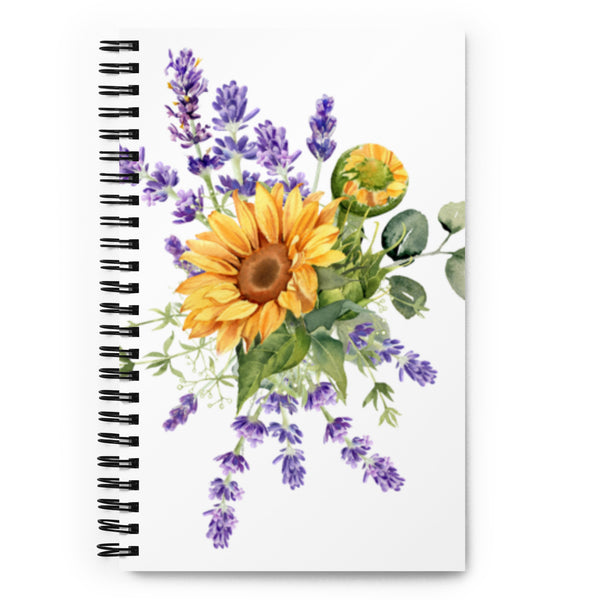 Sunflower Spiral notebook