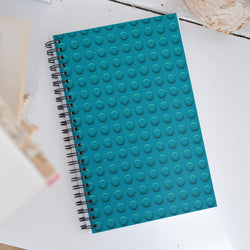 Teal textured Spiral notebook