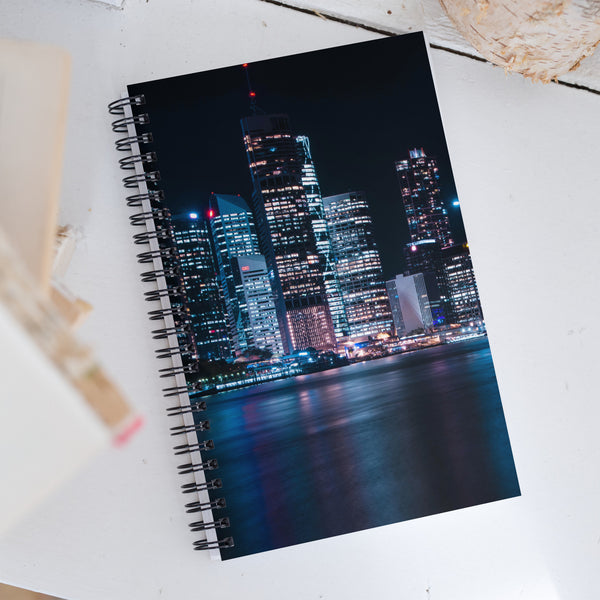 Night City scape Spiral notebook