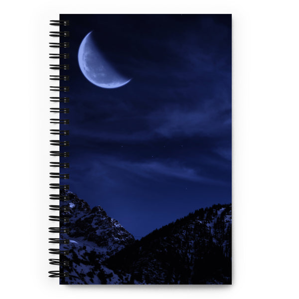 Moon at night Spiral notebook