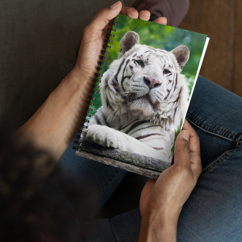 White Tiger Spiral notebook