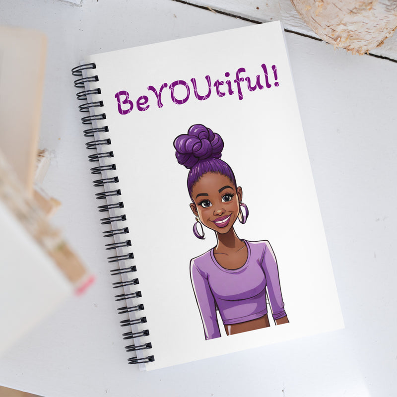 BeYOUtiful Spiral notebook