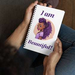 I am Beautiful Spiral notebook