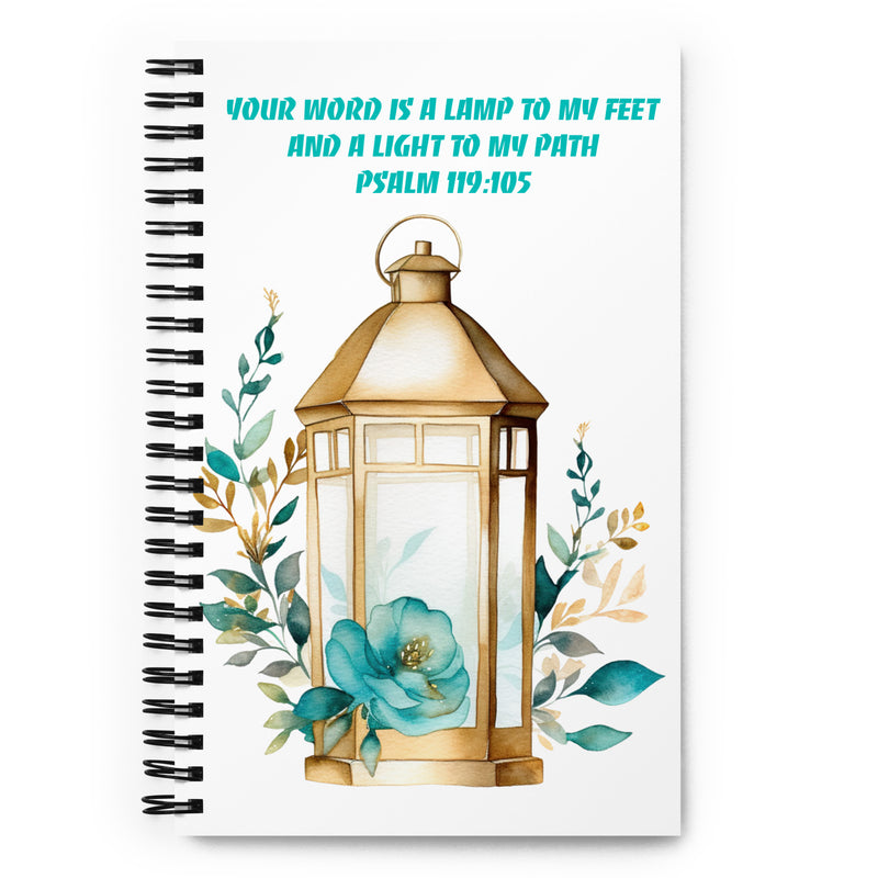 Psalm 119:105 Spiral notebook