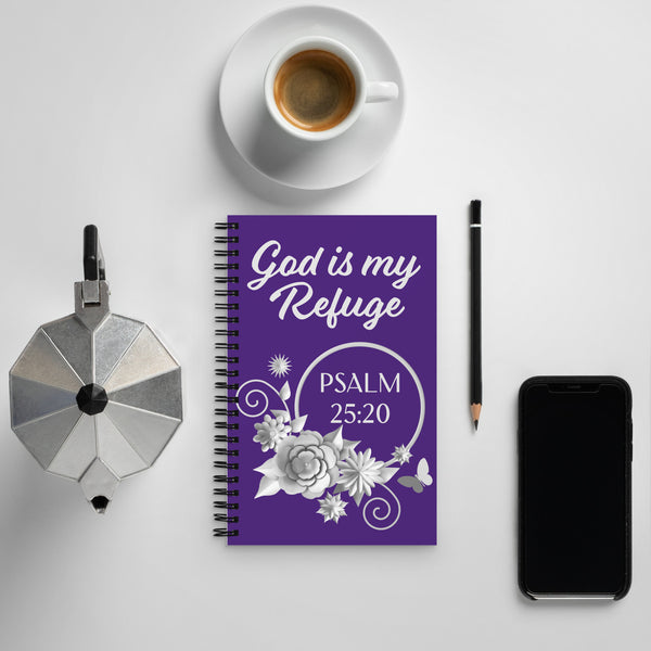 Psalm 25:20 Spiral notebook