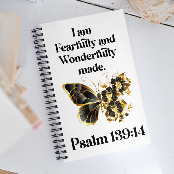 Psalm 139: 14 Spiral notebook