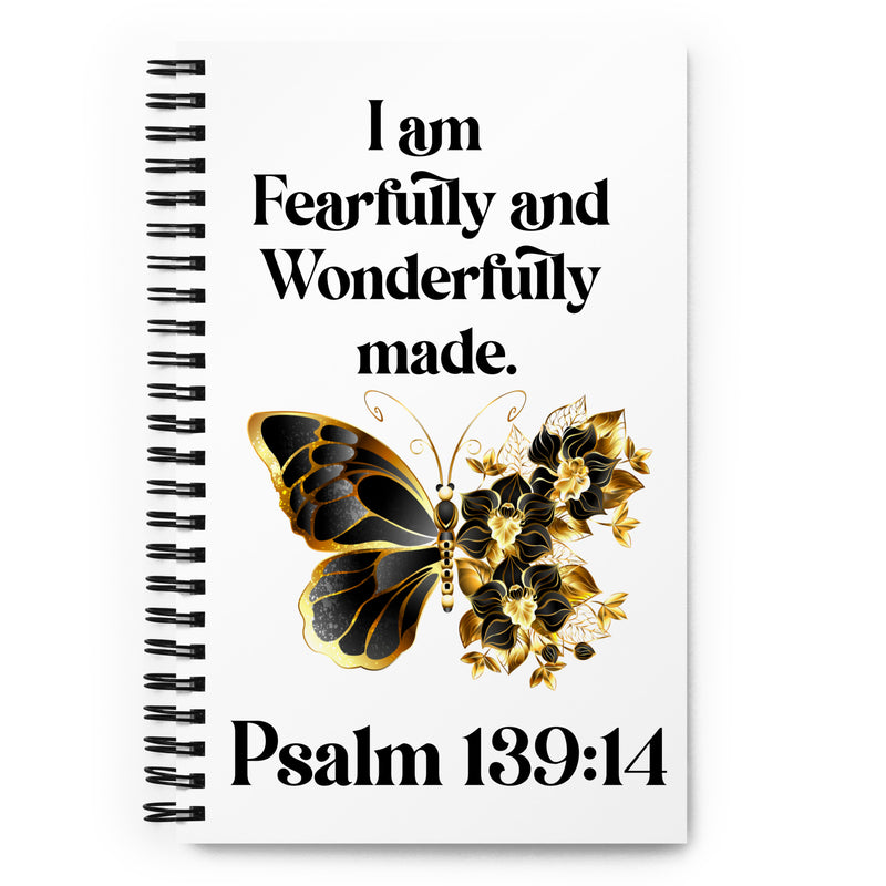 Psalm 139: 14 Spiral notebook