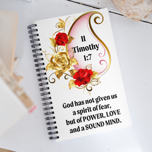 2 Timothy 1:7 Spiral notebook