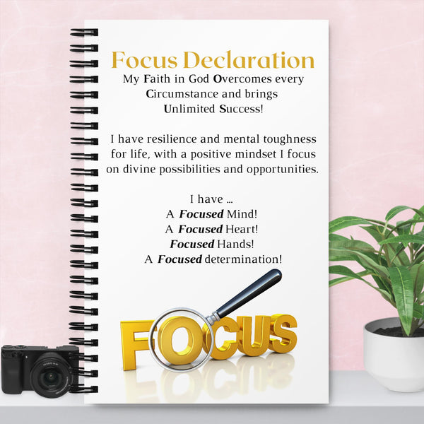 Focus Declaration Spiral notebook