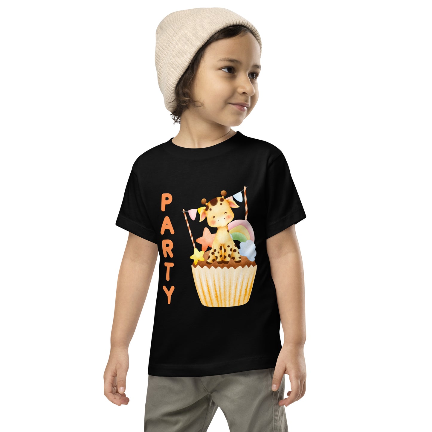 Party Zebra Toddler Short Sleeve Tee