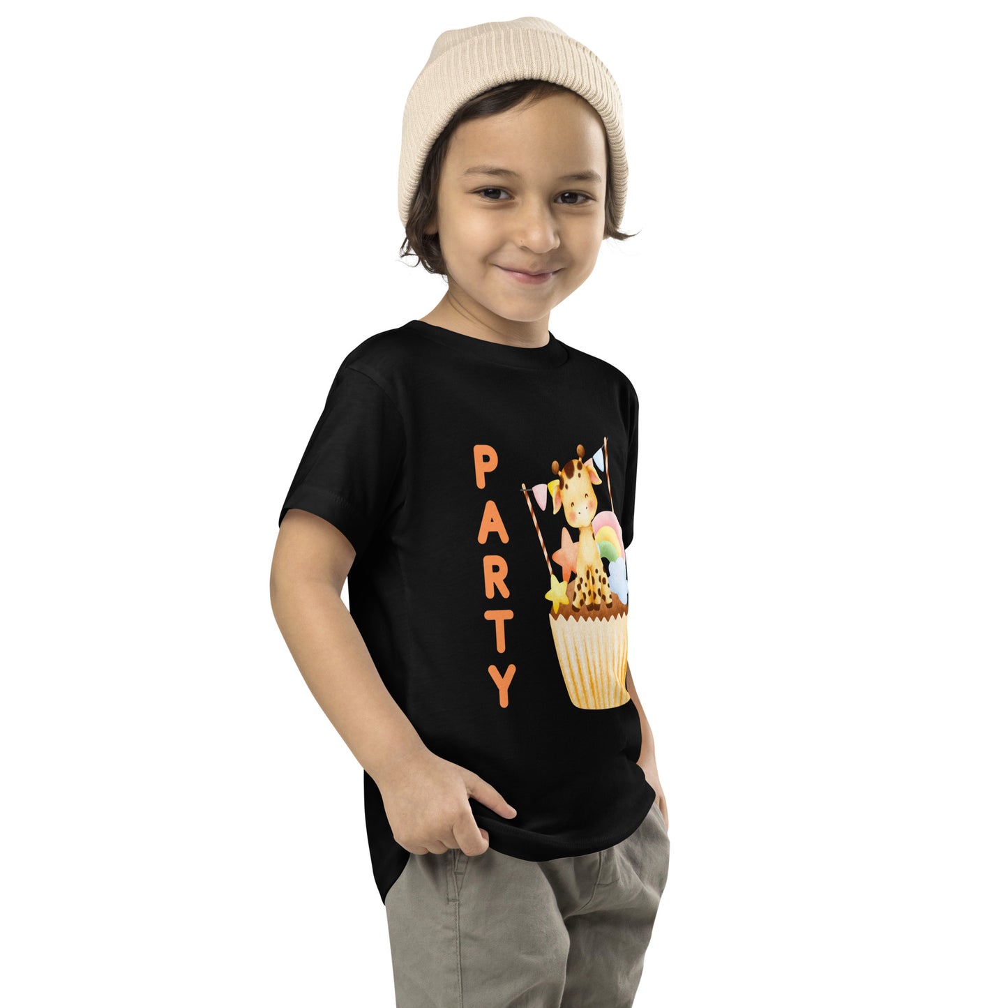 Party Zebra Toddler Short Sleeve Tee