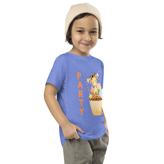Party Zebra Toddler Short Sleeve Tee