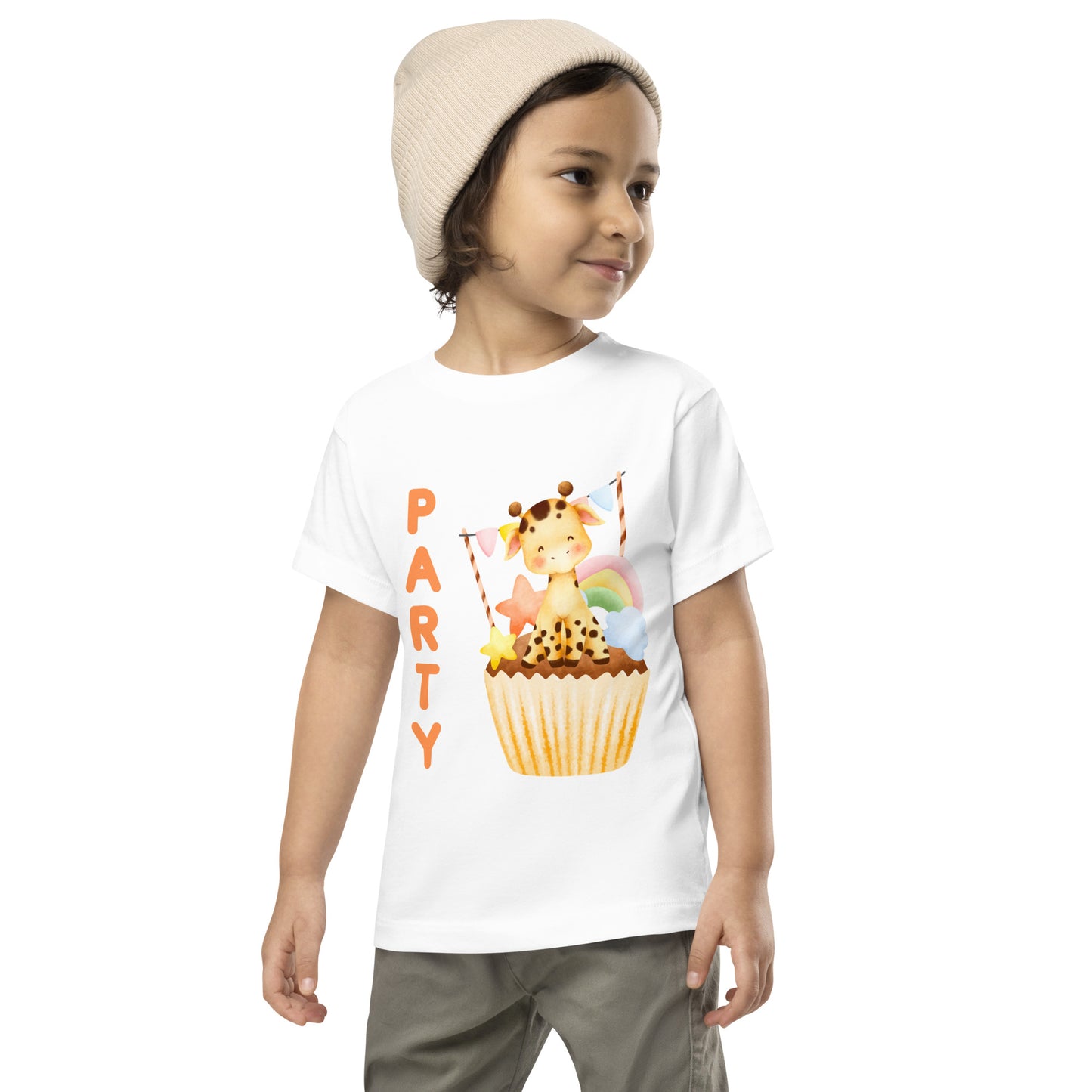 Party Zebra Toddler Short Sleeve Tee