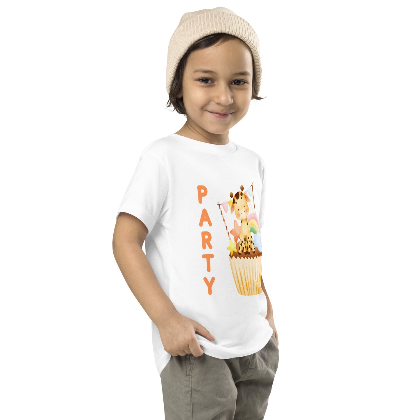 Party Zebra Toddler Short Sleeve Tee