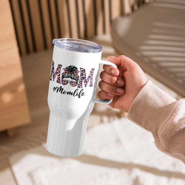 Mom Life Travel mug with a handle