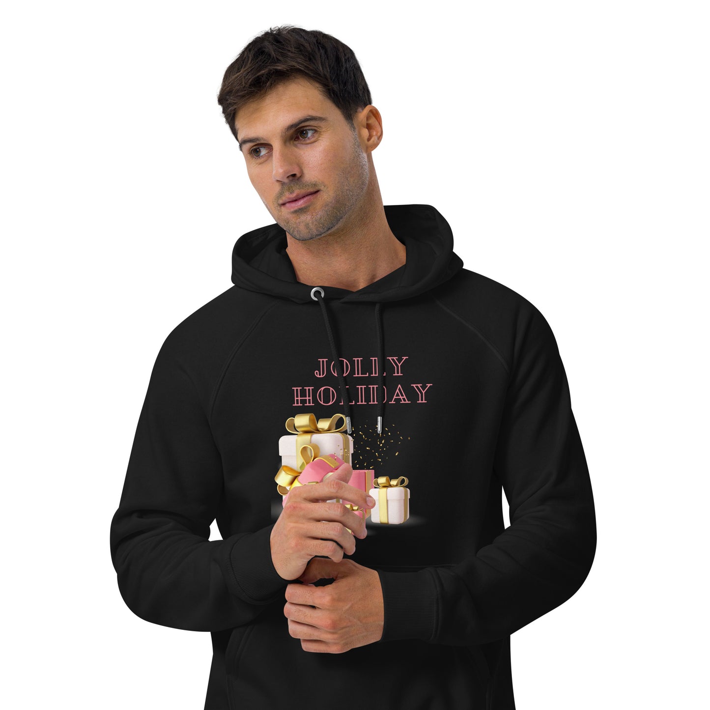 Jolly Holiday Unisex eco raglan hoodie