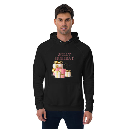 Jolly Holiday Unisex eco raglan hoodie