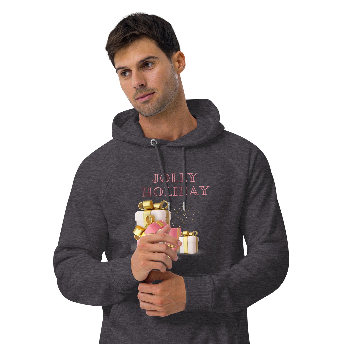 Jolly Holiday Unisex eco raglan hoodie