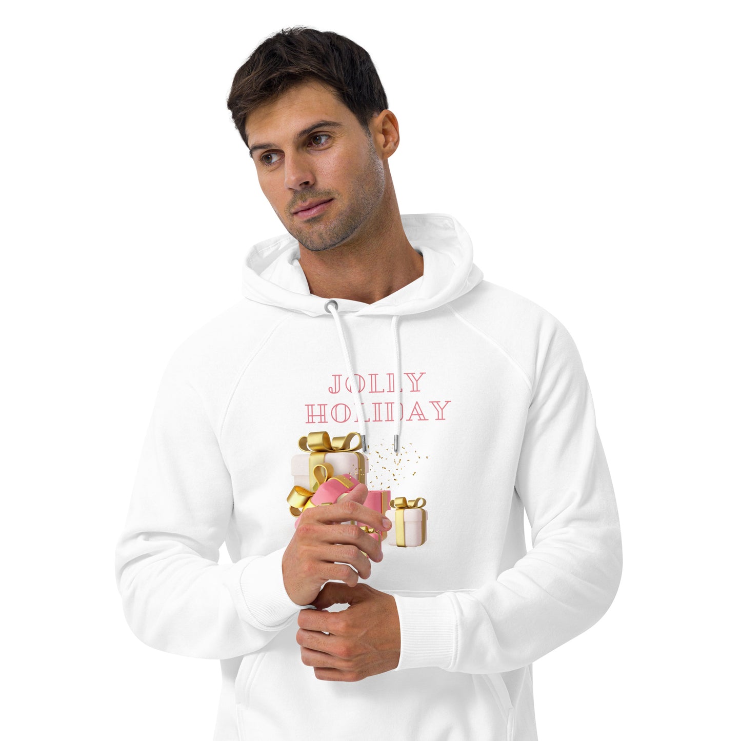 Jolly Holiday Unisex eco raglan hoodie