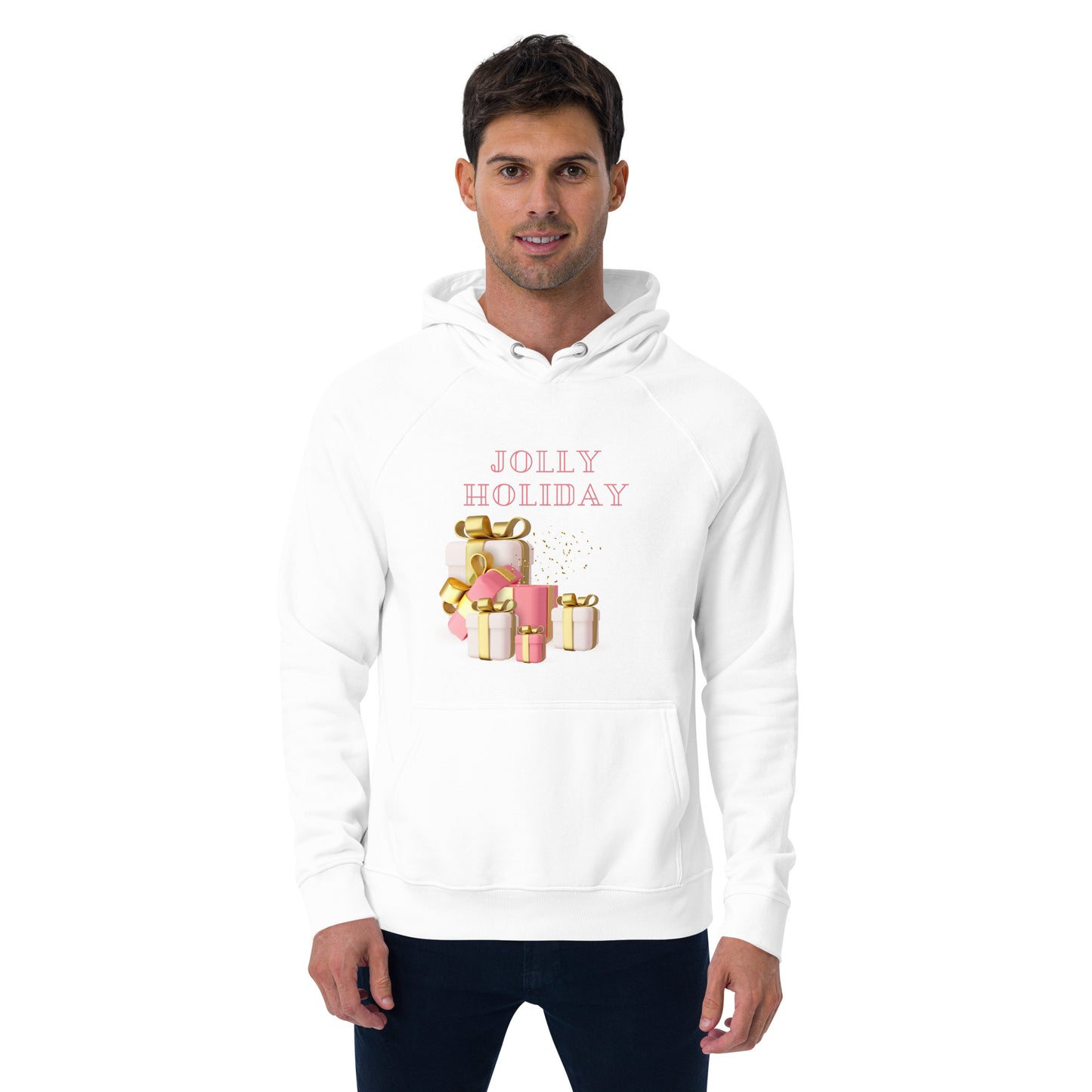 Jolly Holiday Unisex eco raglan hoodie
