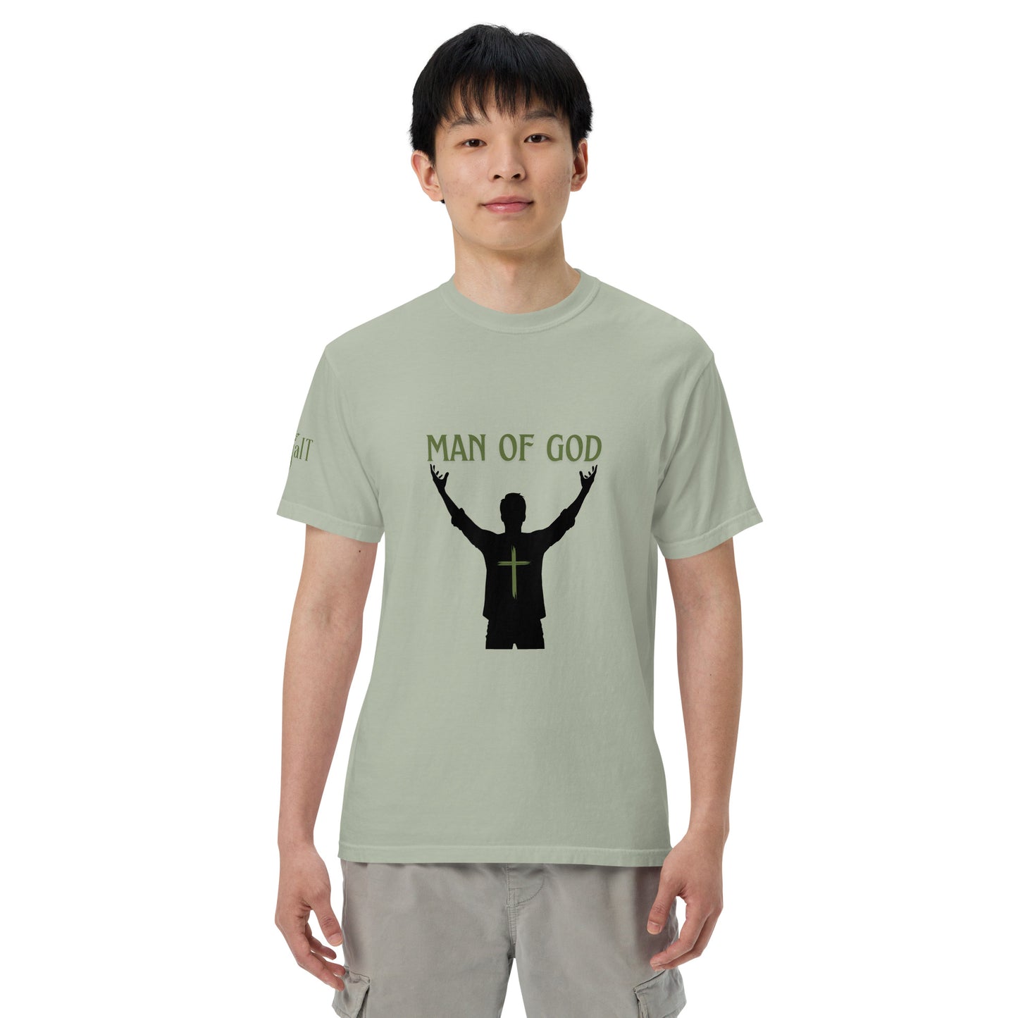 Man of God (Green) Unisex garment-dyed heavyweight t-shirt